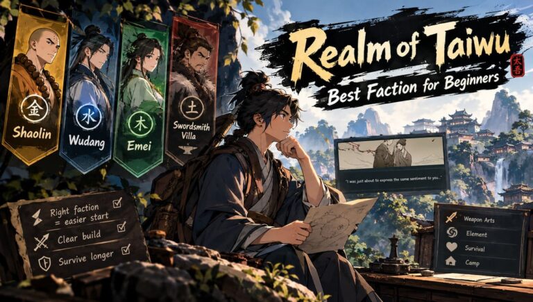 Realm of Taiwu Best Faction for Beginners: The Ultimate Starting Guide Realm of Taiwu Best Faction for Beginners: The Ultimate Starting Guide
