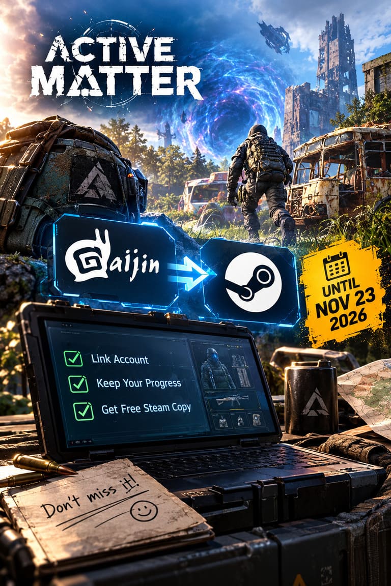 Active Matter Migration Guide: How to Link Gaijin Account to Steam and Keep Your Progress Before November Deadline