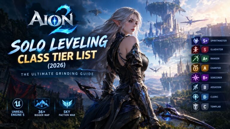 Aion 2 Solo Leveling Class Tier List (2026): The Ultimate Grinding Guide Aion 2 Solo Leveling Class Tier List (2026): The Ultimate Grinding Guide