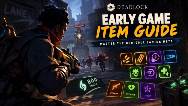 Deadlock Early Game Item Guide 2026: Master the 800-Soul Laning Meta