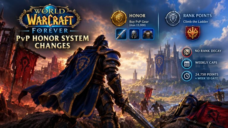 WoW Forever PvP Honor System Changes Explained: Ranks, Gear, and Rewards Guide WoW Forever PvP Honor System Changes Explained: Ranks, Gear, and Rewards Guide